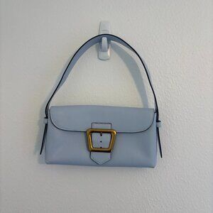 Sam Edelman Baby Blue Shoulder Bag | Small w/ Gold Buckle